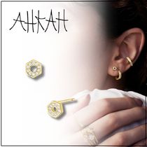 すぐ届く【AHKAH】18K ルーシュダイヤモンド ピアス