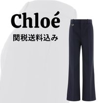 【Chloe】ウールグレインドプードル製テーラードパンツ