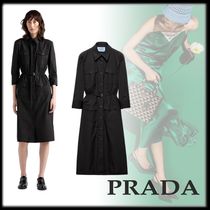 PRADA スタイリッシュ ポプリン ドレス