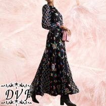 DVF★レンチング マキシワンピース ベルト付き