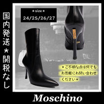 ＊人気＊ Moschino/モスキーノ　　 レザーアンクルブーツ 100mm