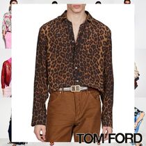 TOM FORD レオパード柄 長袖シャツ