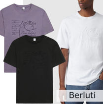 【24AW】Berluti スクリット コットン ロゴ Tシャツ 半袖