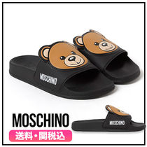 ★MOSCHINO★ ロゴ入ラバーサンダル 関税送料込