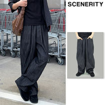 【SCENERITY】Mons denim banding wide pants