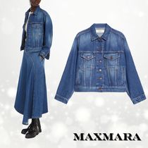 【MaxMara】BLU ポケット インディゴデニム ジャケット「新作」