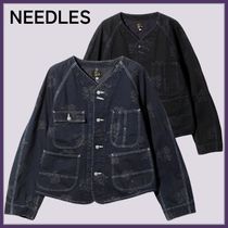 国内発送＊NEEDLES ノーカラー ショートカバーオール ジャケット