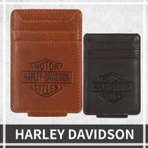 【HARLEY DAVIDSON】バー＆シールド レザーマネークリップ財布