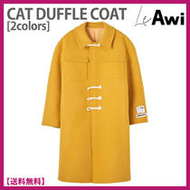 [韓国ブランド] ★LeAwi★CAT DUFFLE COAT★ダッフル コート★