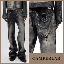 【CAMPERLAB】 セットアップ対応 デニムパンツ Black