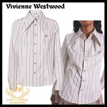 VIVIENNE WESTWOOD Wバイオリン コットンシャツ スタイリッシュ