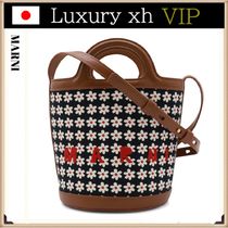 24AW MARNI SATCHEL フロントロゴ レザー 2way ショルダーバッグ