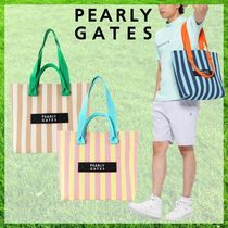 すぐ届く PEARLY GATES* 2WAYストライプ トートバッグ 送料込み