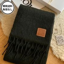 LOEWE モヘア&ウール スカーフ マフラー アナグラム 関税送料込