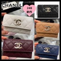 【24B◆コンパクトで上品♪】CHANEL フラップカードケース 財布