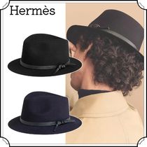 HERMES エルメス メンズ ラパンフェルト ハット ギャスパー