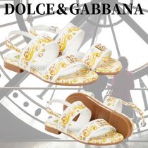 関税込み【DOLCE＆GABBANA】大人もOK！マヨリカプリントサンダル