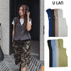 U LAN ベスト・ジレ 【U LAN】Daily String Hooded Vest