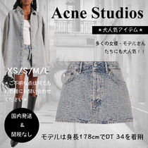 Acne Studios        モノグラムローライズデニムミニスカート