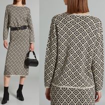 DT MaxMara ★ ウール混 長袖 ジャカード セーター ANNY マルチ