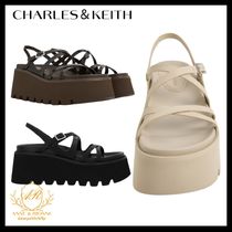 CHARLES＆KEITH 厚底 ストラップサンダル 脚長効果 24SS