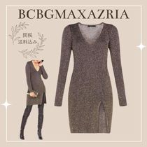 SALE!【BCBG MAXAZRIA】メタリック Vネック チュニックドレス