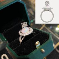 ★vivienne westwood★立体 ロゴ オパール クリスタル リング