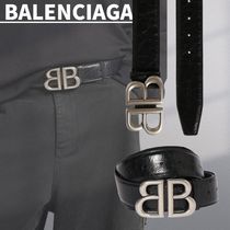 人気★関税込【BALENCIAGA】BB Monaco レザーベルト 40mm