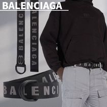 人気★関税込【BALENCIAGA】Dリング ベルト　Black＆Gray