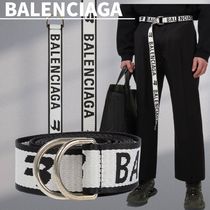 人気★関税込【BALENCIAGA】Dリング ベルト White&Black