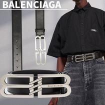 人気★関税込【BALENCIAGA】BBレザーベルト