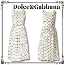 関税込□*Dolce&Gabbana* フレア付きロンゲットワンピース