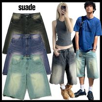 【SUADE】COLOR WASHED DENIM SHORTS ★韓国人気★ 追跡付