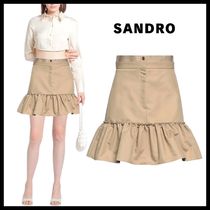 【SANDRO】フリル フレア ミニスカート ＊関税/送料込み