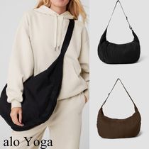 送関込【alo Yoga】OM THE GO GYM SLING BAG　ブラック&ブラウン