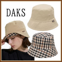 大人気/２WAY◆DAKS◆リバーシブルベージュバケットハット