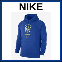 【Nike】 Brazil Club Fleece Men's Nike Soccer PulloverHoodie