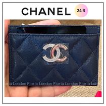 24B【CHANEL】人気ロゴ エレガンスを手のひらに★カードケース