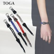 【TOGA】BEADS LEATHER BANGLE