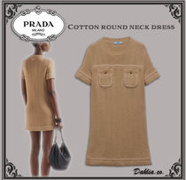 【PRADA】美♢シルエット♡Cotton round neck dress