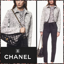 CHANEL 24/25AWプレ LOOK25《ブルゾン》デニム ブラック 直営店