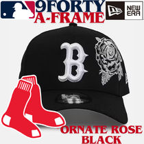 【海外限定】New Era 9FORTY A-frame Boston Red Sox Black Rose