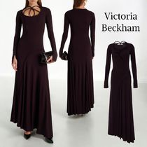 【VICTORIA BECKHAM】アシンメトリー ジャージーガウン ドレス