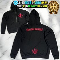 クロムハーツ★入手困難★FOTI ZIP Hooodie PINK Scroll Logo