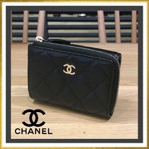 【コンパクト☆】CHANEL 三つ折 マトラッセ ナノウォレット