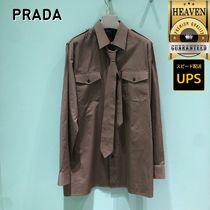 6万取引突破★UPS速達便利用！【PRADA】P478GY 126L_ブラウス