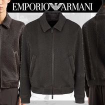 Emporio Armani◆キルティングナッパリラックスフィットブルゾン