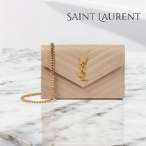 【SAINT LAURENT】Cassandreマトラッセ エンベロープ ウォレット