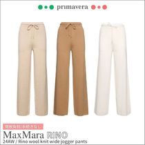 Max Mara◆RINO◆ウールニットワイドジョガーパンツ