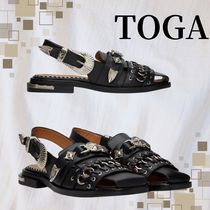 【TOGA】デコラティブ レザーサンダル　送料関税込